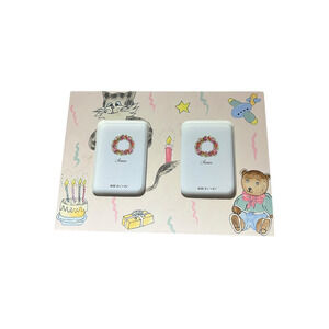 Sierra Cat & Bear 2 Slot Birthday Baby‎ Photo Frame New 2 1/2 in x 3 1/2in Photo